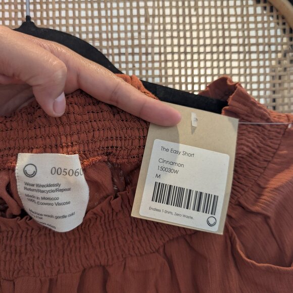 Breezy burnt orange summer shorts, L, NWT - Picture 3 of 4